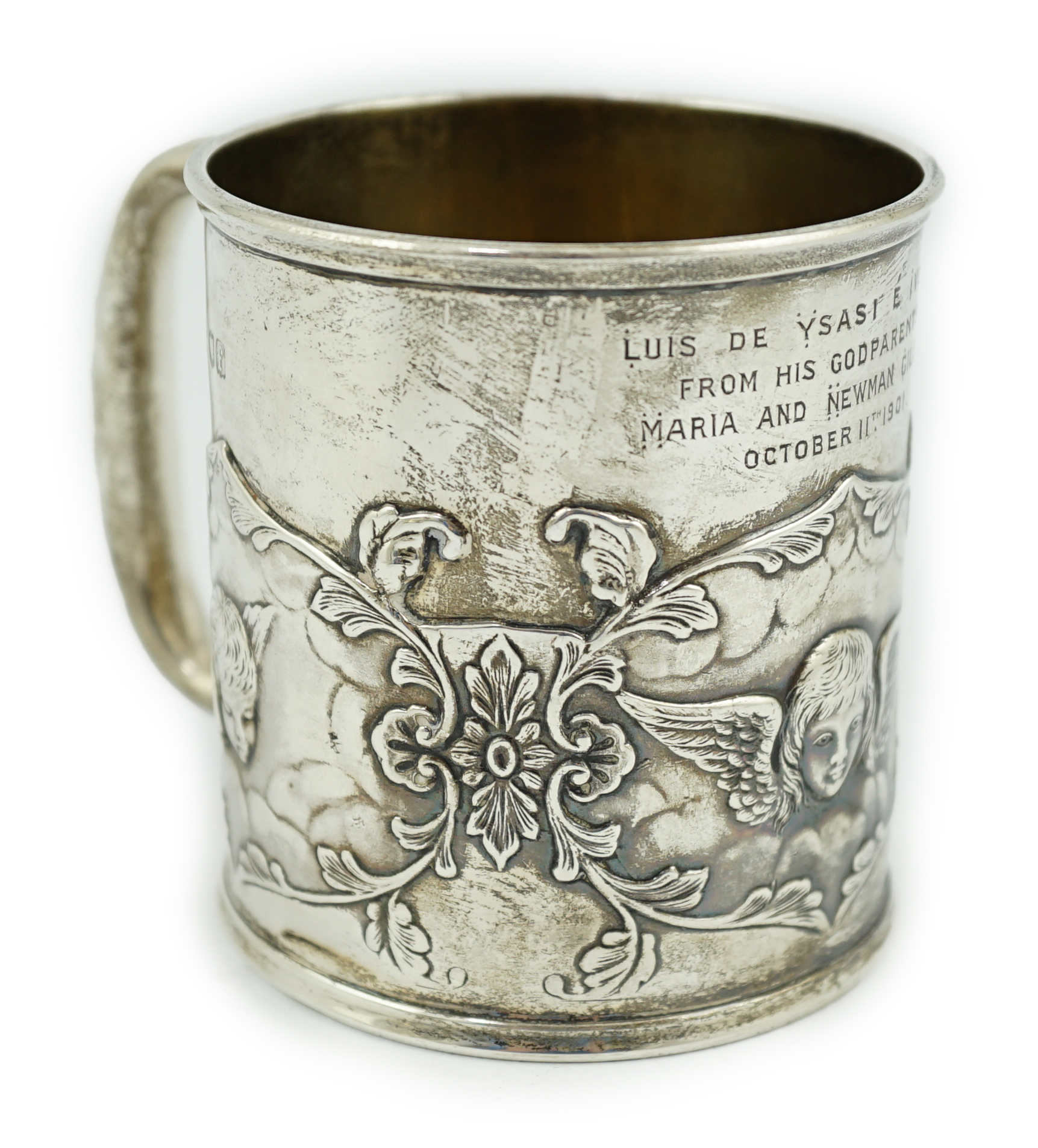 An Edwardian silver christening mug, by William Comyns